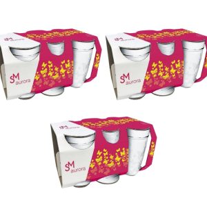Kit Copo SM Aurora 270ml de Vidro
